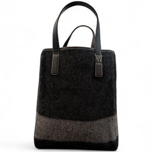 Coach Vintage 2005 Wool and Leather Tote Bag